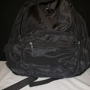 Badgley Mischka Vegan Leather Nylon Backpack NWT
